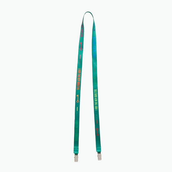 Plan Ahead & Save 5/8 Double-End Economy Poly-Dye Full-Color Lanyard w/Double Non-Swivel Bulldog Clip