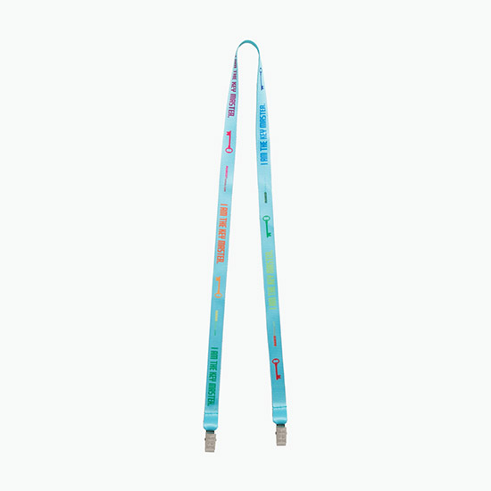 Plan Ahead & Save 5/8 Double-End Economy Poly-Dye Full-Color Lanyard w/Double Non-Swivel Bulldog Clip