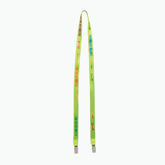 Plan Ahead & Save 5/8 Double-End Economy Poly-Dye Full-Color Lanyard w/Double Non-Swivel Bulldog Clip
