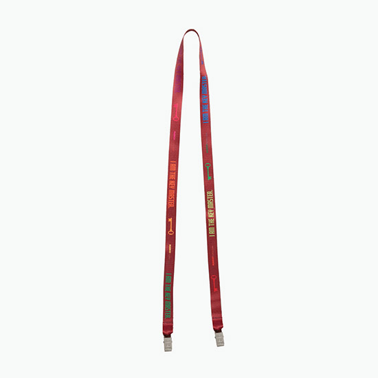 Plan Ahead & Save 5/8 Double-End Economy Poly-Dye Full-Color Lanyard w/Double Non-Swivel Bulldog Clip