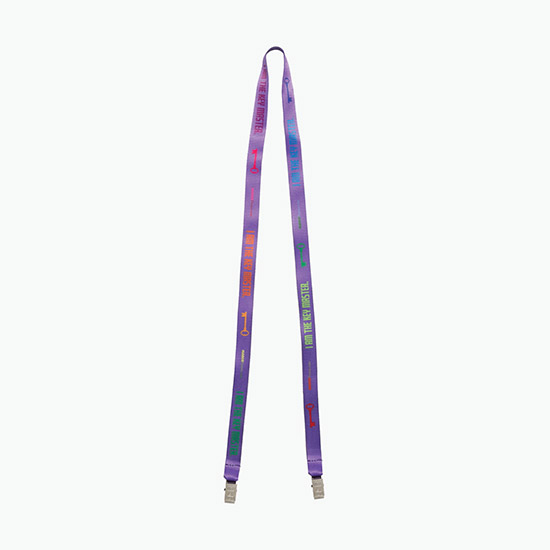 Plan Ahead & Save 5/8 Double-End Economy Poly-Dye Full-Color Lanyard w/Double Non-Swivel Bulldog Clip