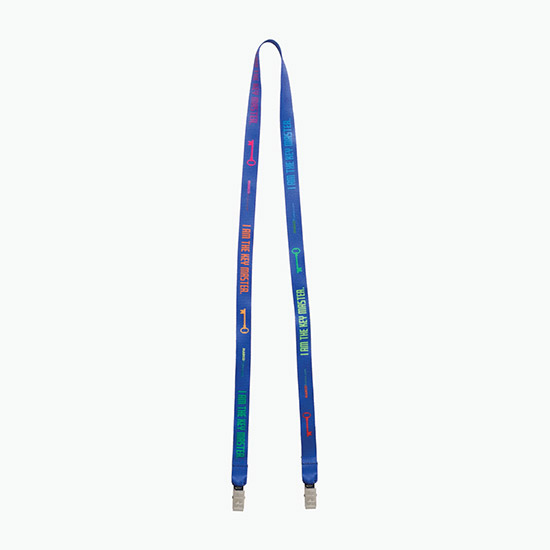 Plan Ahead & Save 5/8 Double-End Economy Poly-Dye Full-Color Lanyard w/Double Non-Swivel Bulldog Clip