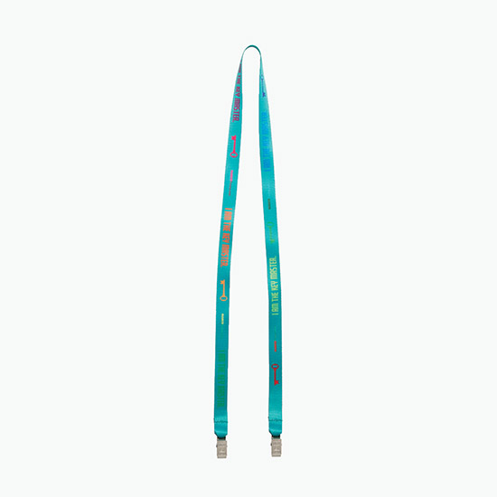 Plan Ahead & Save 5/8 Double-End Economy Poly-Dye Full-Color Lanyard w/Double Non-Swivel Bulldog Clip