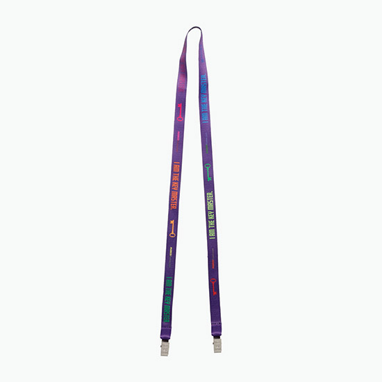 Plan Ahead & Save 5/8 Double-End Economy Poly-Dye Full-Color Lanyard w/Double Non-Swivel Bulldog Clip