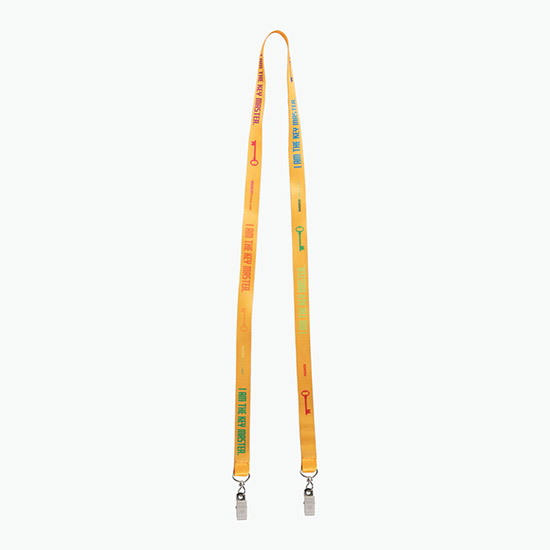 Plan Ahead & Save 5/8 Double-End Economy Poly-Dye Full-Color Lanyard w/Double Swivel Bulldog Clip