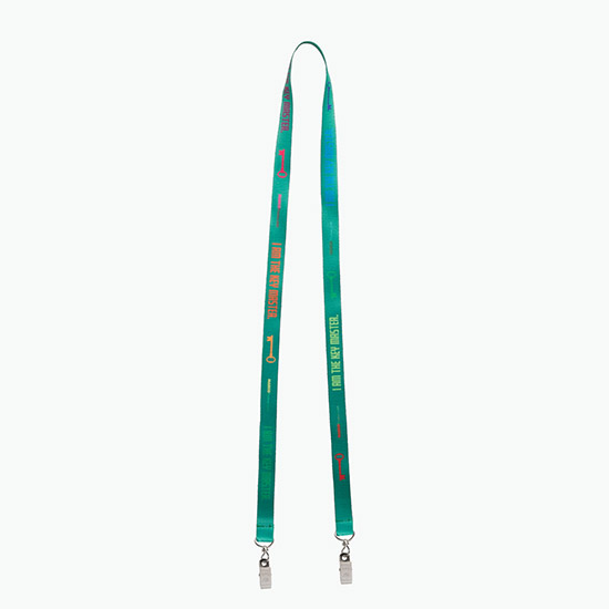 Plan Ahead & Save 5/8 Double-End Economy Poly-Dye Full-Color Lanyard w/Double Swivel Bulldog Clip
