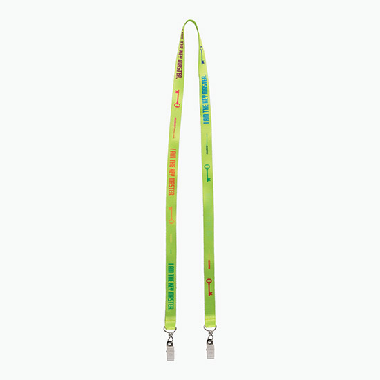 Plan Ahead & Save 5/8 Double-End Economy Poly-Dye Full-Color Lanyard w/Double Swivel Bulldog Clip
