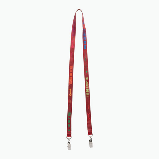Plan Ahead & Save 5/8 Double-End Economy Poly-Dye Full-Color Lanyard w/Double Swivel Bulldog Clip