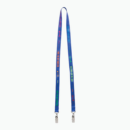Plan Ahead & Save 5/8 Double-End Economy Poly-Dye Full-Color Lanyard w/Double Swivel Bulldog Clip