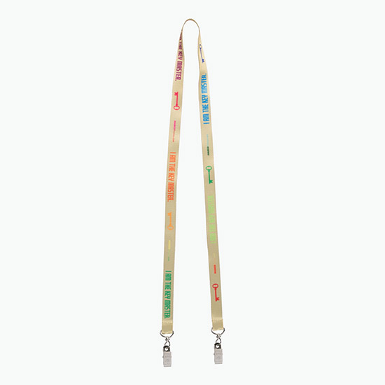 Plan Ahead & Save 5/8 Double-End Economy Poly-Dye Full-Color Lanyard w/Double Swivel Bulldog Clip