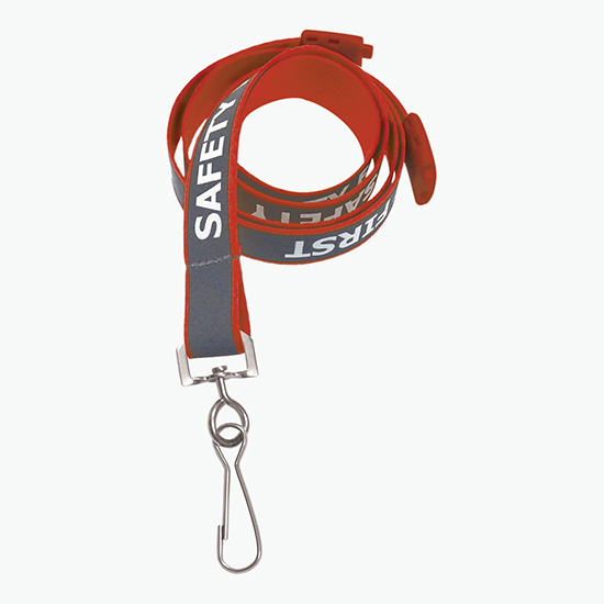5/8 Safety First Reflective Lanyards