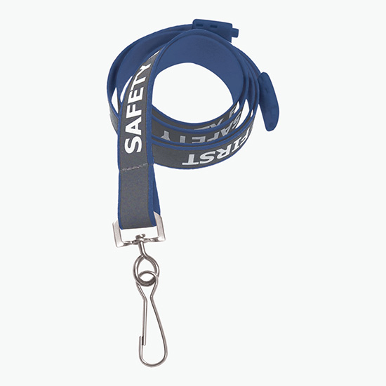 5/8 Safety First Reflective Lanyards