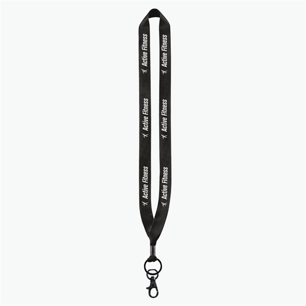 3/4 Perfect Pick Polyester Lanyard  - Lobster Claw - 24-Hour Production