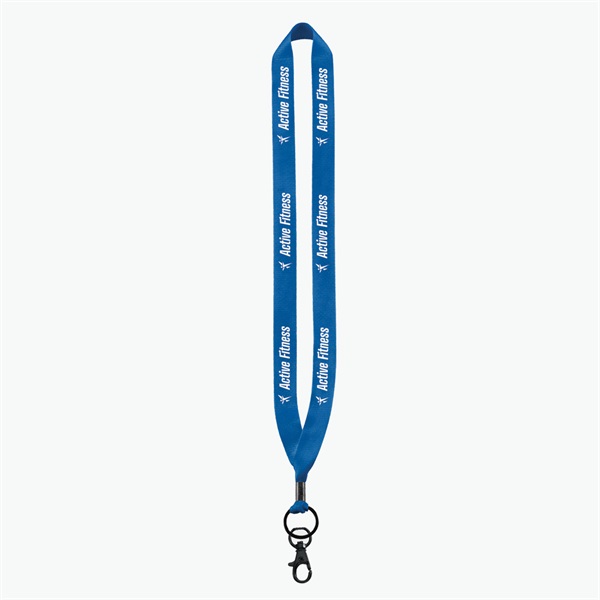 3/4 Perfect Pick Polyester Lanyard  - Lobster Claw - 24-Hour Production