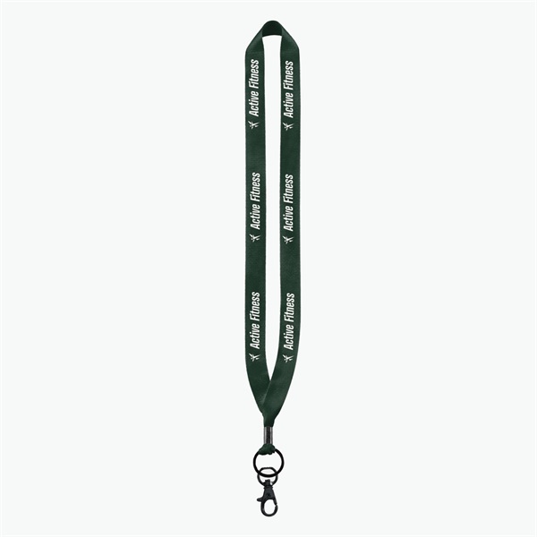 3/4 Perfect Pick Polyester Lanyard  - Lobster Claw - 24-Hour Production