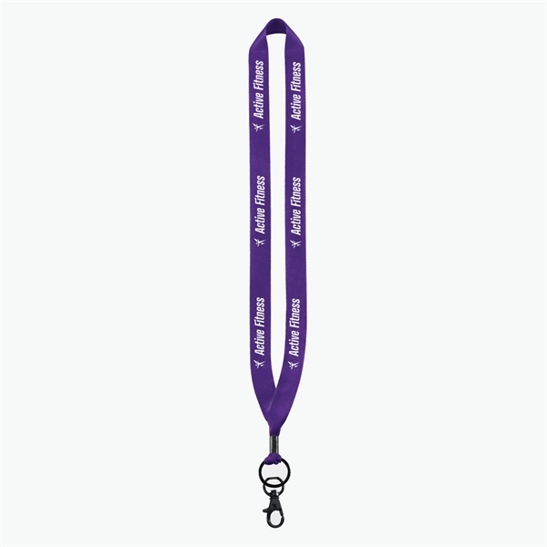 3/4 Perfect Pick Polyester Lanyard  - Lobster Claw - 24-Hour Production