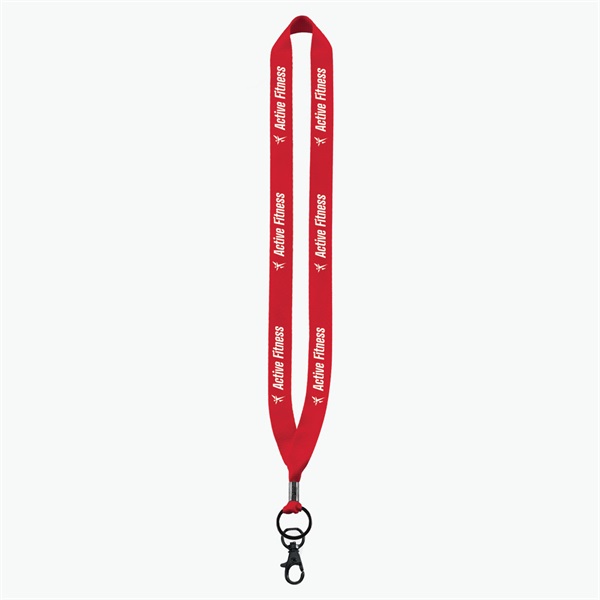 3/4 Perfect Pick Polyester Lanyard  - Lobster Claw - 24-Hour Production