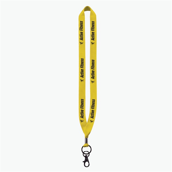3/4 Perfect Pick Polyester Lanyard  - Lobster Claw - 24-Hour Production