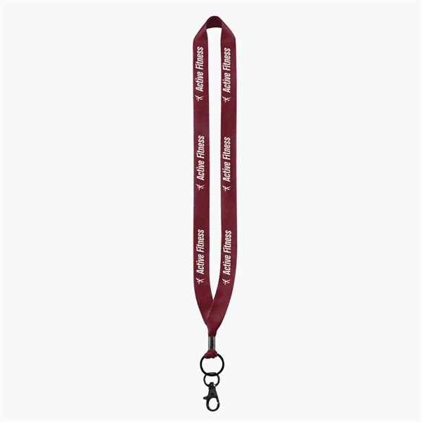 3/4 Perfect Pick Polyester Lanyard  - Lobster Claw