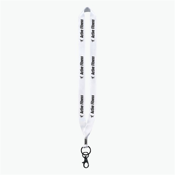 3/4 Perfect Pick Polyester Lanyard  - Lobster Claw