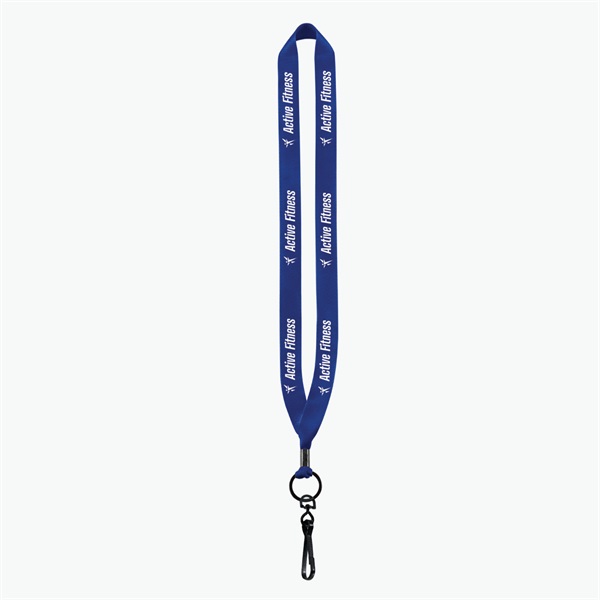 3/4 Perfect Pick Polyester Lanyard  - Swivel Hook - 24-Hour Production