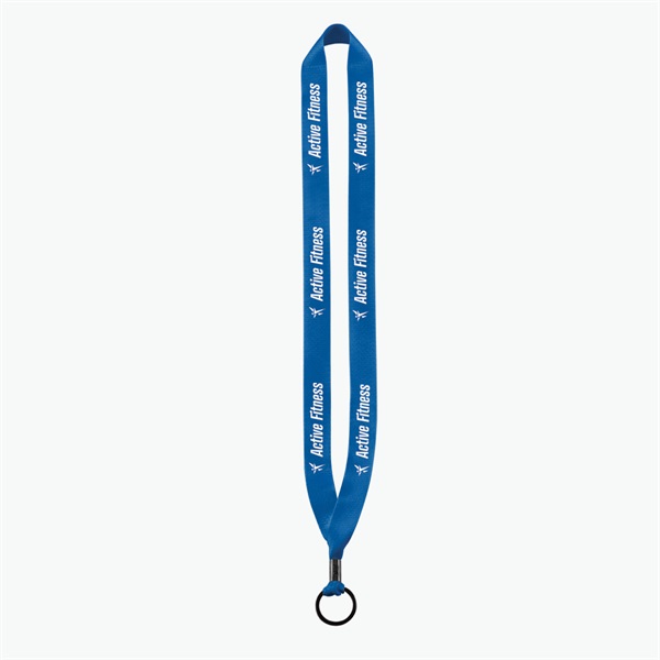 3/4 Perfect Pick Polyester Lanyard  - Split Ring - 24-Hour Production