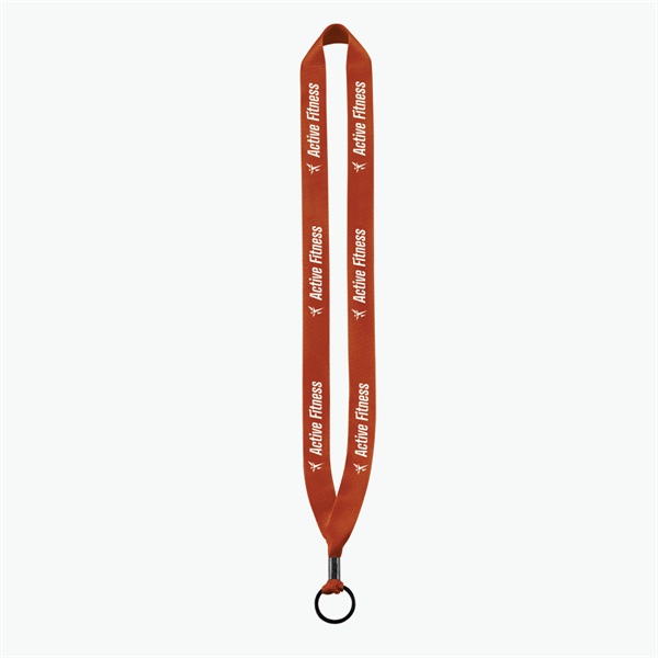 3/4 Perfect Pick Polyester Lanyard  - Split Ring - 24-Hour Production