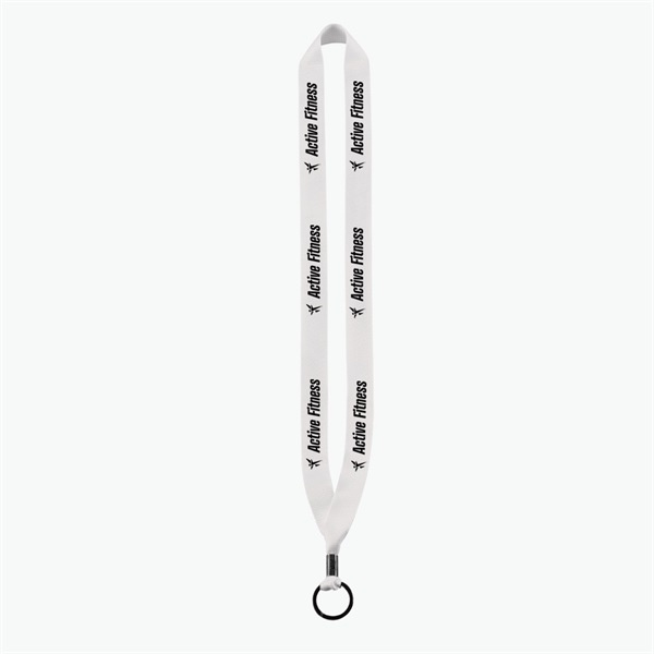 3/4 Perfect Pick Polyester Lanyard  - Split Ring - 24-Hour Production