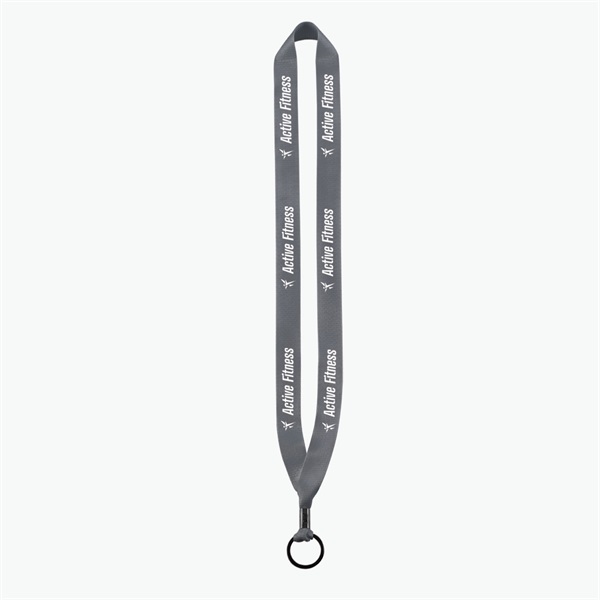 3/4 Perfect Pick Polyester Lanyard  - Split Ring