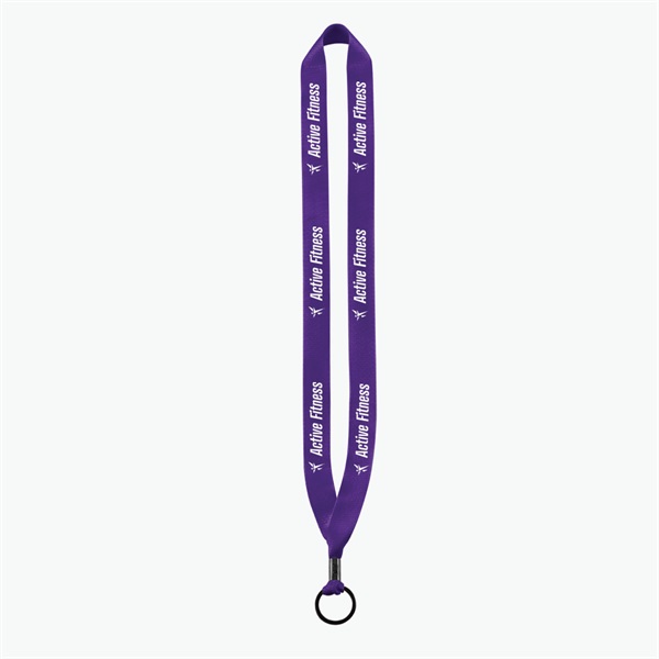 3/4 Perfect Pick Polyester Lanyard  - Split Ring