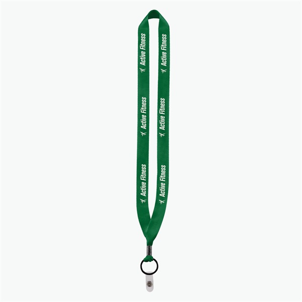 3/4 Perfect Pick Polyester Lanyard  - Vinyl Snap Strap - 24-Hour Production