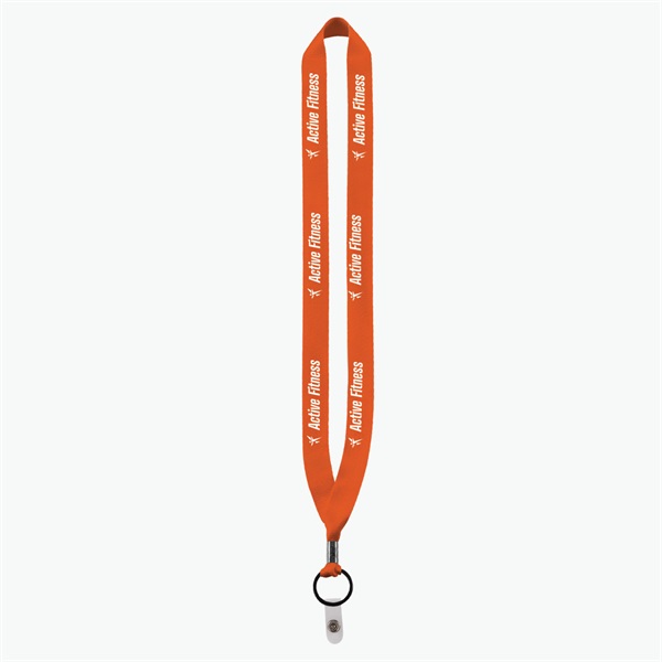 3/4 Perfect Pick Polyester Lanyard  - Vinyl Snap Strap - 24-Hour Production