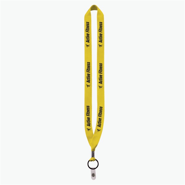 3/4 Perfect Pick Polyester Lanyard  - Vinyl Snap Strap - 24-Hour Production