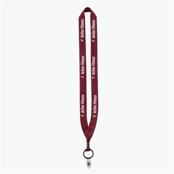3/4 Perfect Pick Polyester Lanyard  - Vinyl Snap Strap