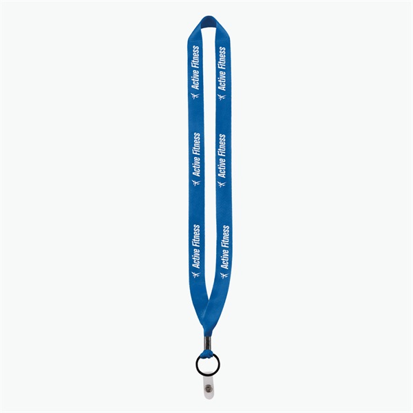3/4 Perfect Pick Polyester Lanyard  - Vinyl Snap Strap