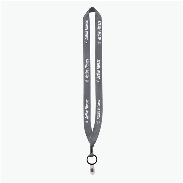 3/4 Perfect Pick Polyester Lanyard  - Vinyl Snap Strap