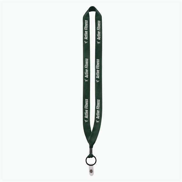 3/4 Perfect Pick Polyester Lanyard  - Vinyl Snap Strap