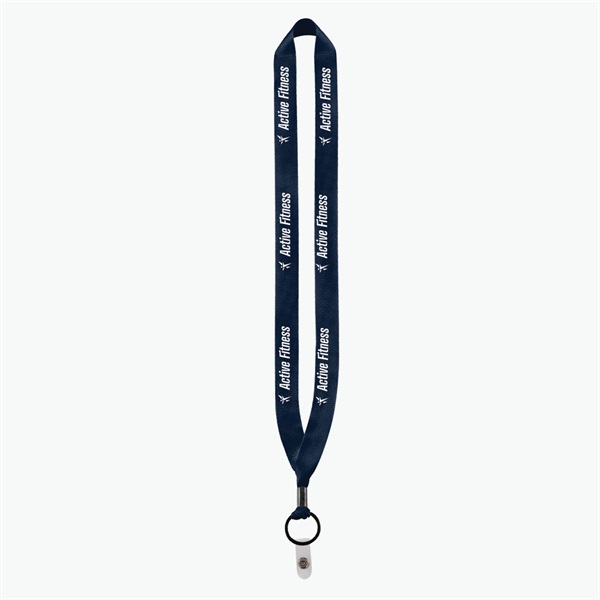 3/4 Perfect Pick Polyester Lanyard  - Vinyl Snap Strap