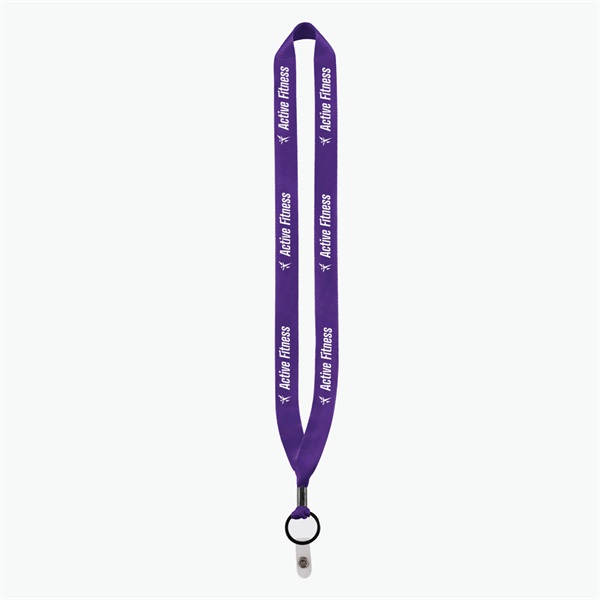 3/4 Perfect Pick Polyester Lanyard  - Vinyl Snap Strap