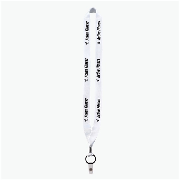 3/4 Perfect Pick Polyester Lanyard  - Vinyl Snap Strap