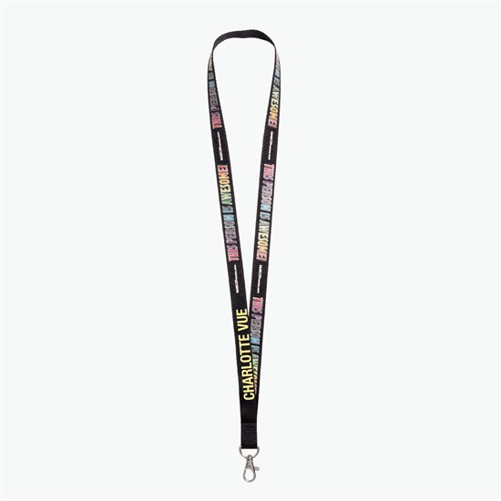 5/8 TrueColor Full Color Personalized Lanyard - Lobster Claw Clip