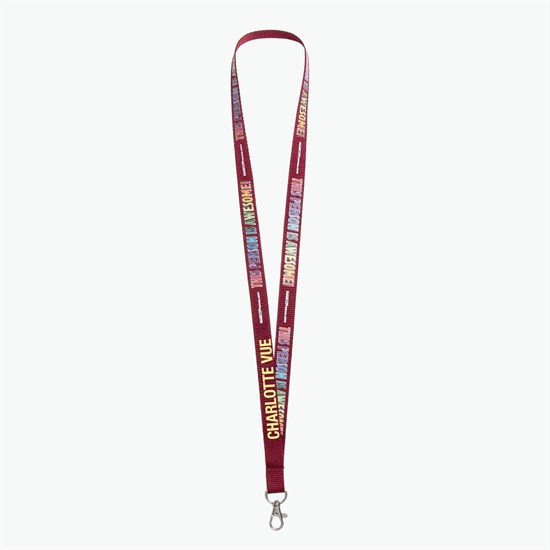 5/8 TrueColor Full Color Personalized Lanyard - Lobster Claw Clip