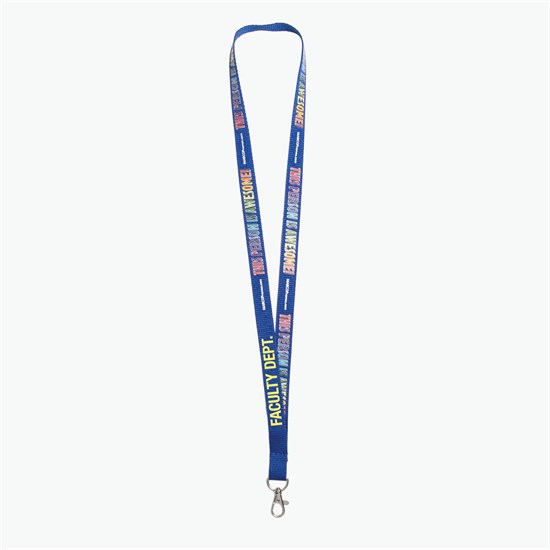 5/8 TrueColor Full Color Personalized Lanyard - Lobster Claw Clip