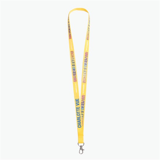5/8 TrueColor Full Color Personalized Lanyard - Lobster Claw Clip