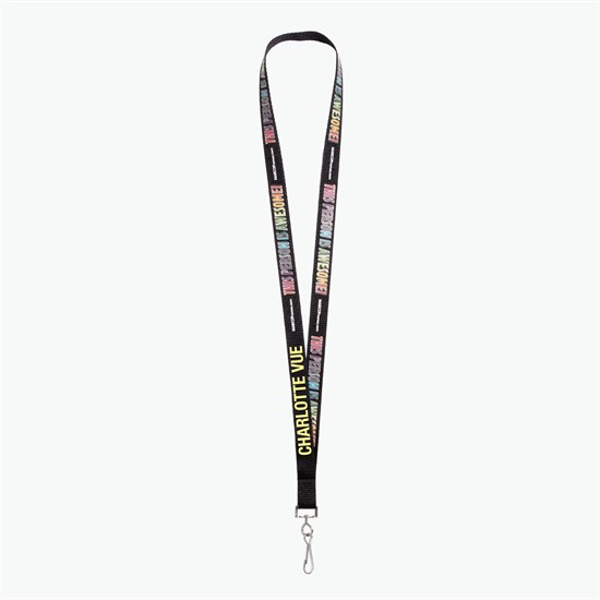 5/8 TrueColor Full Color Personalized Lanyard - Swivel Hook