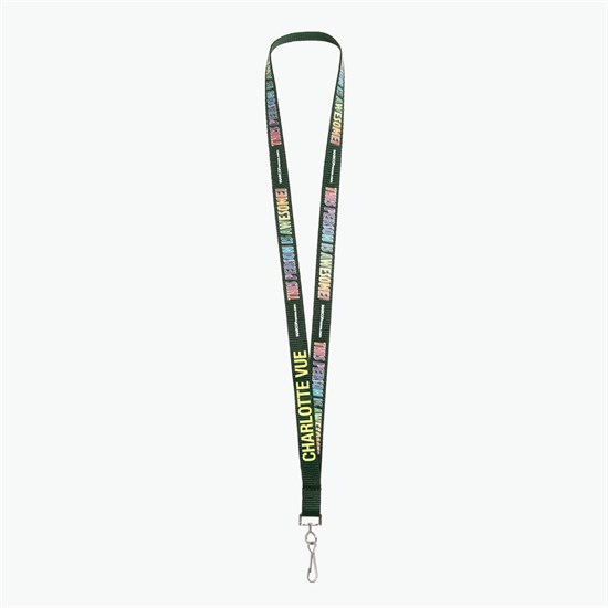 5/8 TrueColor Full Color Personalized Lanyard - Swivel Hook