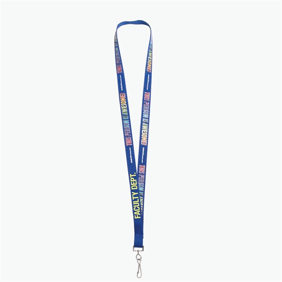 5/8 TrueColor Full Color Personalized Lanyard - Swivel Hook