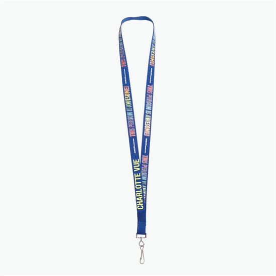 5/8 TrueColor Full Color Personalized Lanyard - Swivel Hook