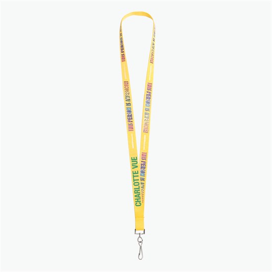 5/8 TrueColor Full Color Personalized Lanyard - Swivel Hook