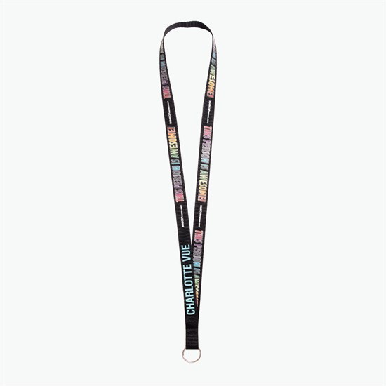 5/8 TrueColor Full Color Personalized Lanyard - Split Ring